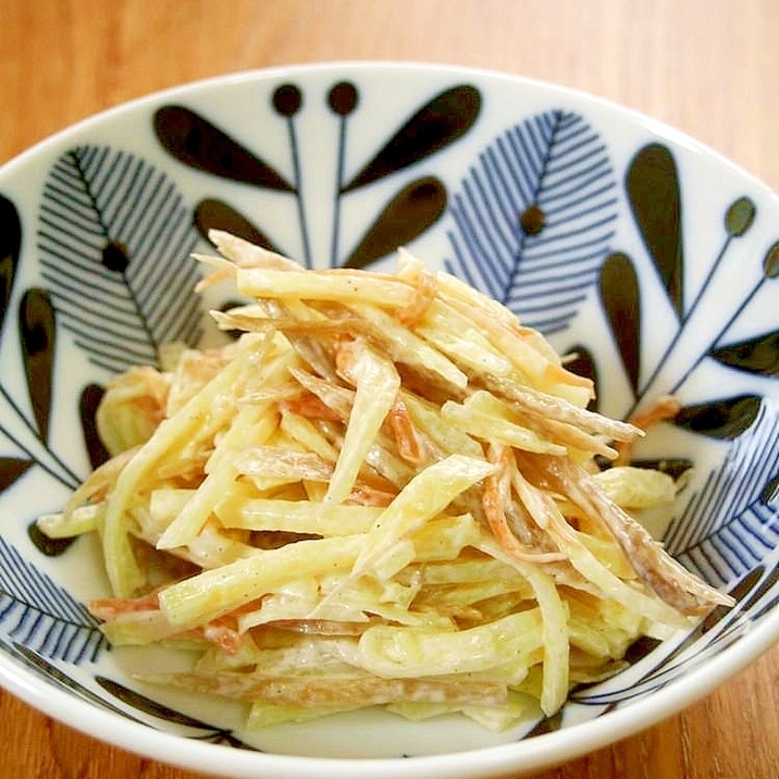 きんぴらリメイク!じゃが芋マヨネーズ和え